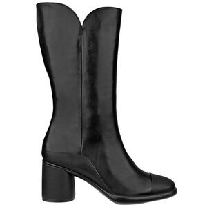 BRAND NEW ECCO Black Sculpted LX 55 Leather High-Cut Boot in Size 39
